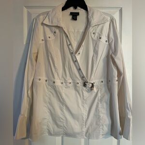 Lane Bryant Classic White Shirt